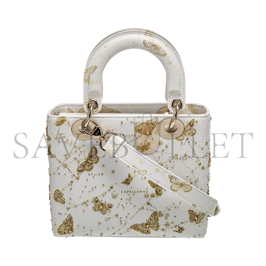 ch**an D*or leather top handle bag m0531obzy-m933 (20*17.5*7.5 cm)