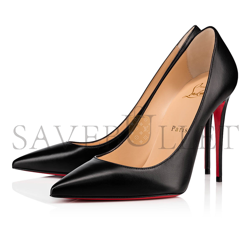 Ch**an louboutin kate 100 mm pumps-nappa leather-black-women 3191410bk01