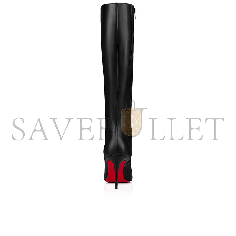 Ch**an louboutin kate botta 85 mm boots-calf leather-black-women 3211152bk01