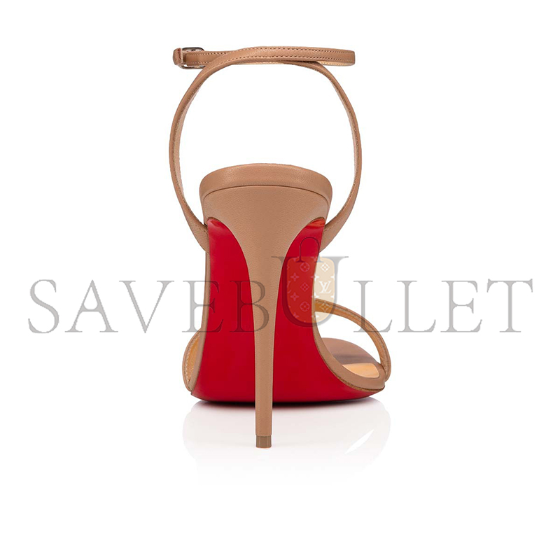 Ch**an louboutin loubigirl 100 mm sandals-nappa leather-blush-women 3210851pk1a