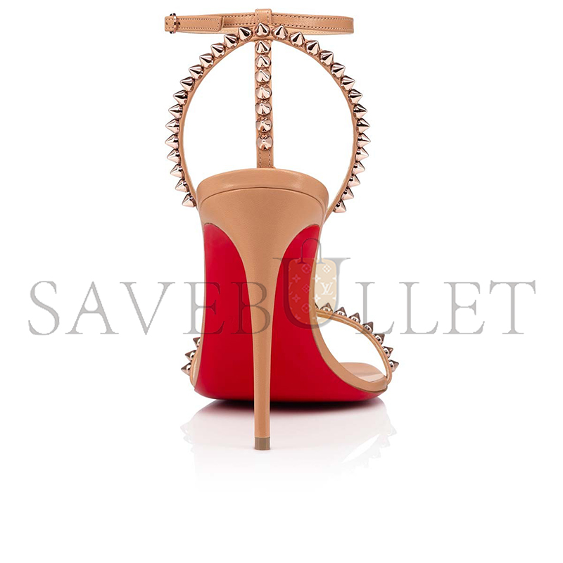 Ch**an louboutin so me 100 mm strappy sandals-kid leather and spikes-blush-women 1200129h424