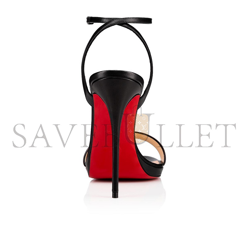 Ch**an louboutin loubi queen 120 mm sandals-nappa leather-black-women 1191582bk01