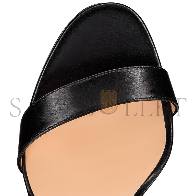 Ch**an louboutin loubi queen 120 mm sandals-nappa leather-black-women 1191582bk01