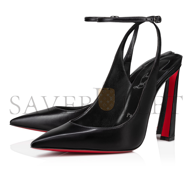 Ch**an louboutin condora strap 100 mm strappy pumps-leather-black-women 3230741b439