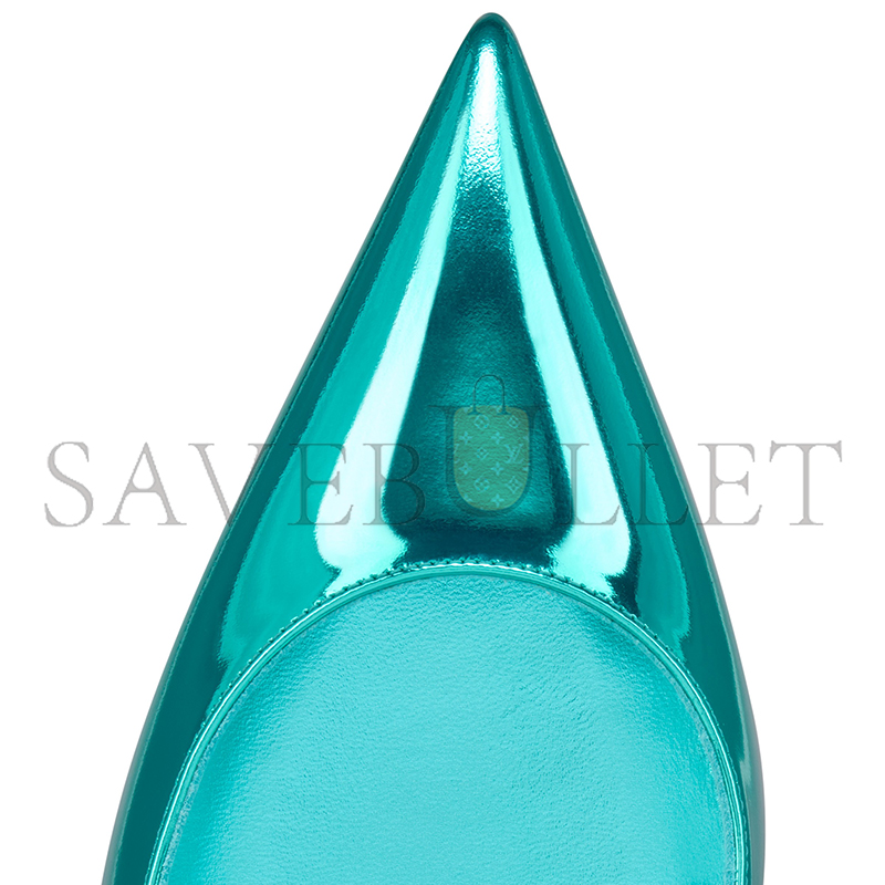 Ch**an louboutin miss z 100 mm pumps-laminated calf leather-iceberg-women 12506504152