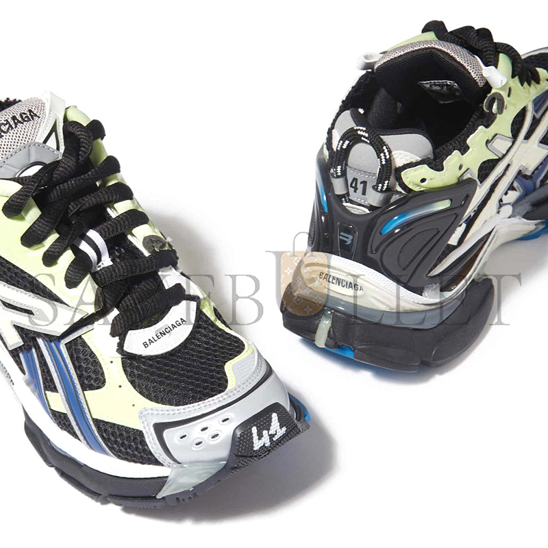 Ba*len*cia*ga runner sneakers grey black green 677403w1rc60203