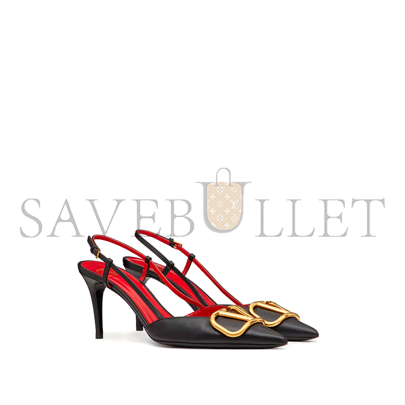 VALENTINO VLOGO SIGNATURE CALFSKIN SLINGBACK PUMP 80MM 3.15IN 5W2S0R01DSH_0NO