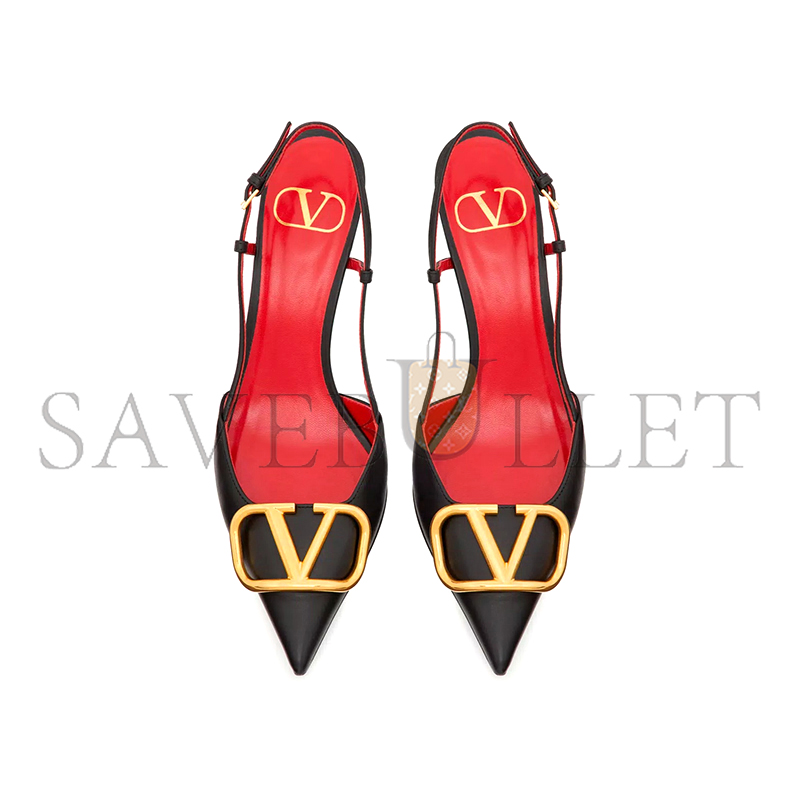 VALENTINO VLOGO SIGNATURE CALFSKIN SLINGBACK PUMP 80MM 3.15IN 5W2S0R01DSH_0NO