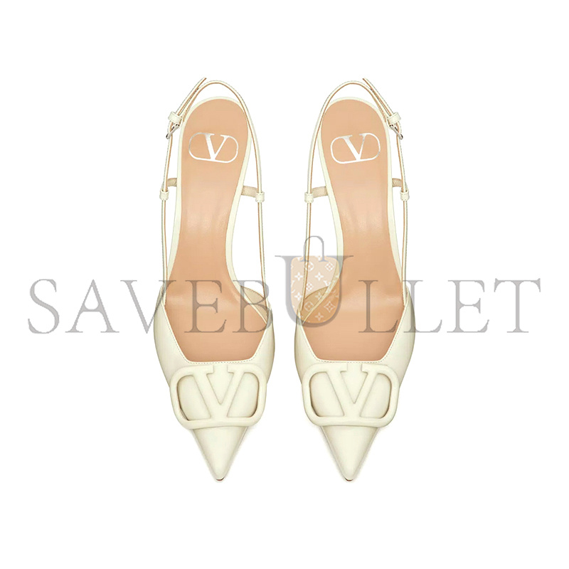 VALENTINO VLOGO SIGNATURE PATENT LEATHER SLINGBACK PUMP 80MM 3.15IN