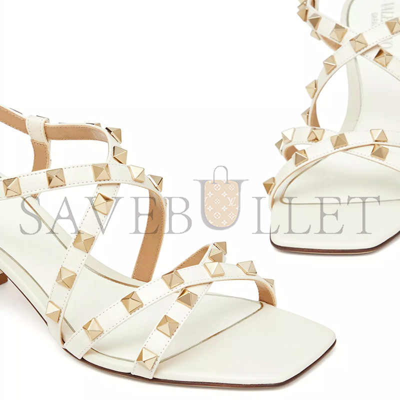 VALENTINO ROCKSTUD CALFSKIN SANDAL WITH STRAPS 60MM 5W2S0HR7VOD_I16