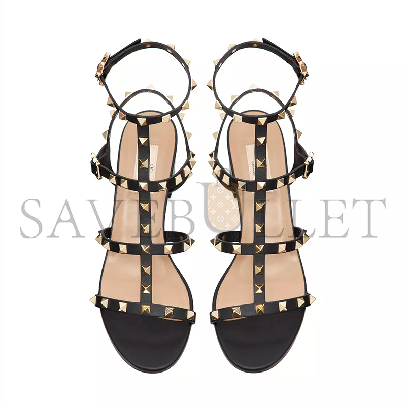 VALENTINO ROCKSTUD CALFSKIN ANKLE STRAP SANDAL 60MM 5W2S0491VBP_0NO