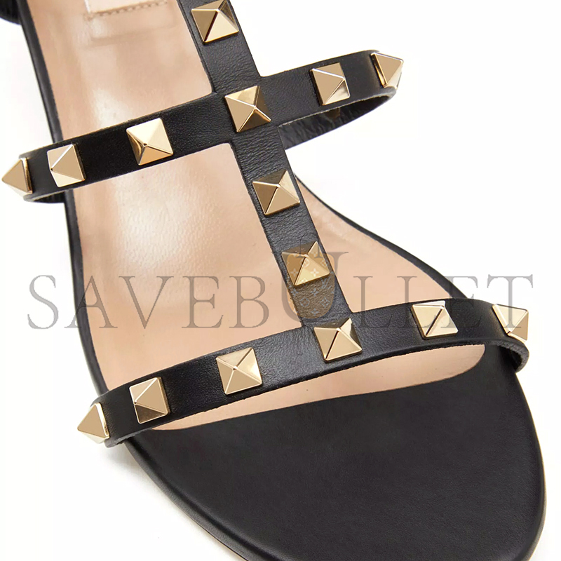 VALENTINO ROCKSTUD CALFSKIN ANKLE STRAP SANDAL 60MM 5W2S0491VBP_0NO