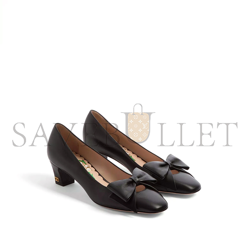 VALENTINO BOWOW PUMPS IN KIDSKIN 45MM 6W2S0LB5DDT_0NO