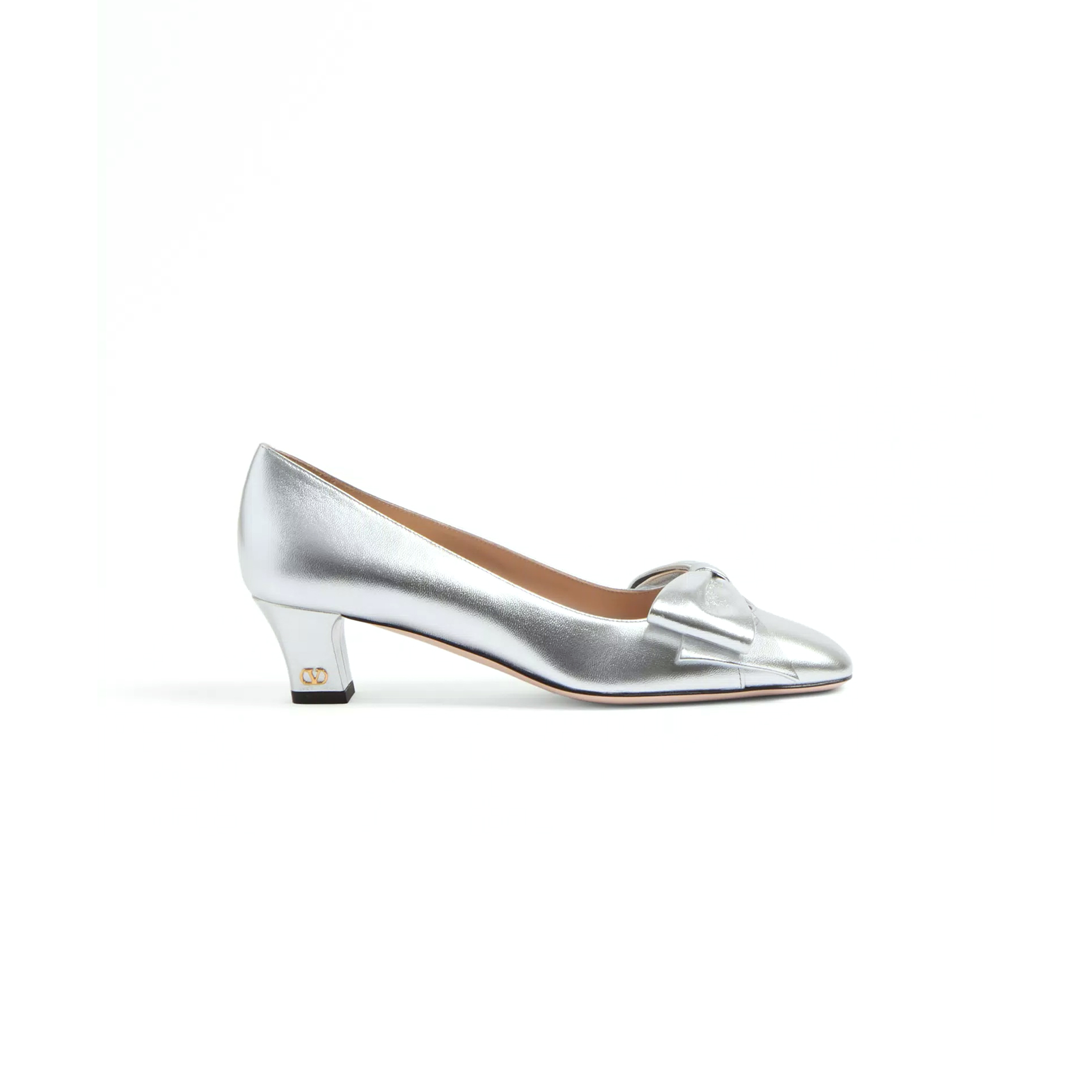 VALENTINO BOWOW PUMPS IN LAMINATED NAPPA 45MM 6W2S0LB5KDR_S13