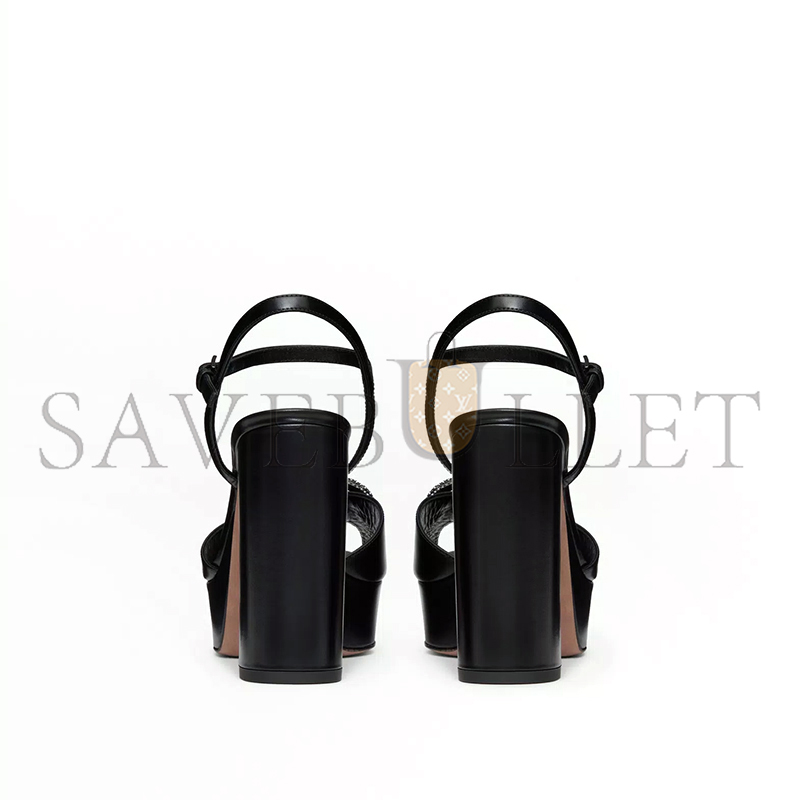 VALENTINO SANDAL WITH VLOGO SIGNATURE PLATFORM IN CALFSKIN 115MM 5W0S0FG2EST_249
