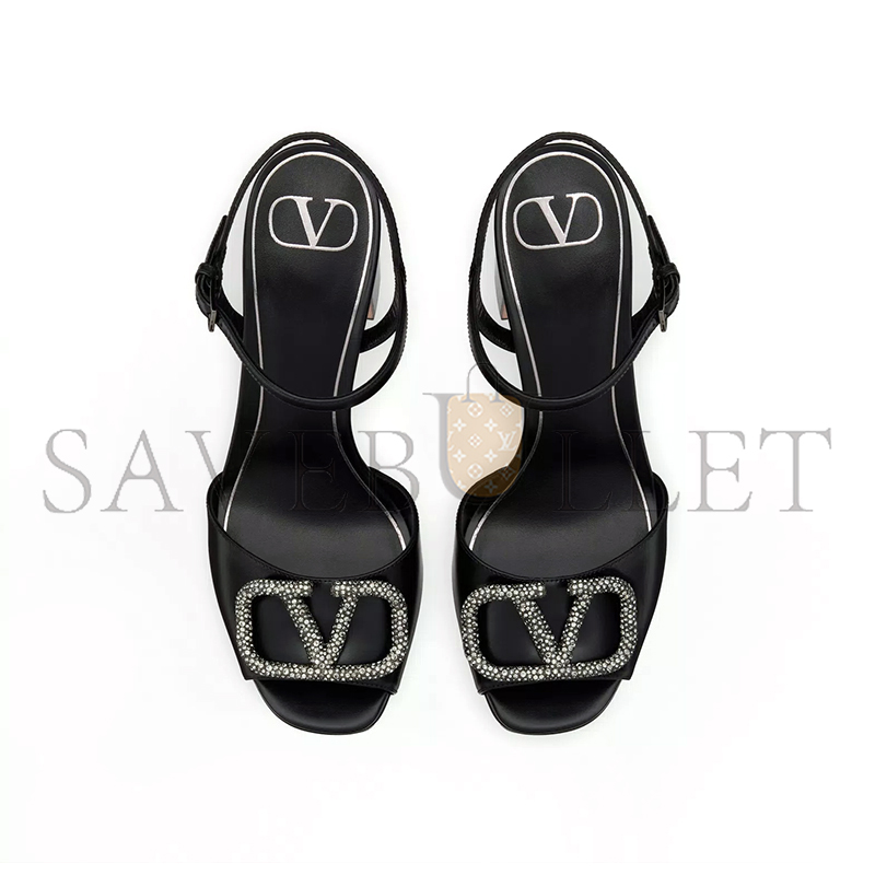 VALENTINO SANDAL WITH VLOGO SIGNATURE PLATFORM IN CALFSKIN 115MM 5W0S0FG2EST_249