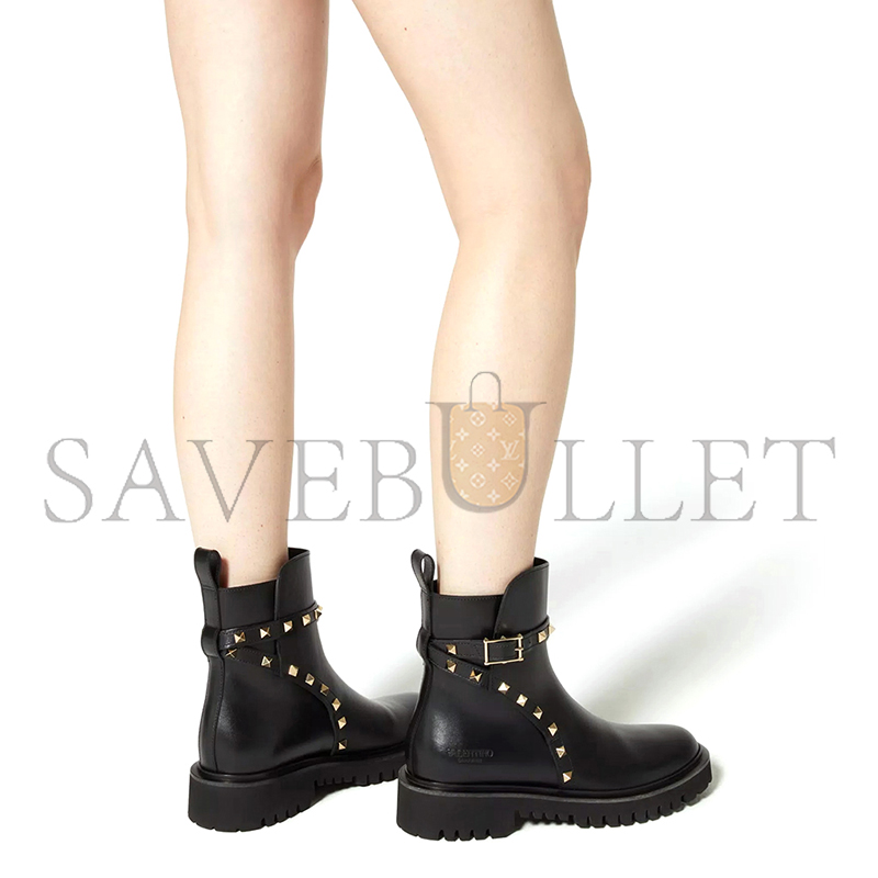 VALENTINO ROCKSTUD CALFSKIN ANKLE BOOT 40MM 3W0S0HY8AWE_0NO