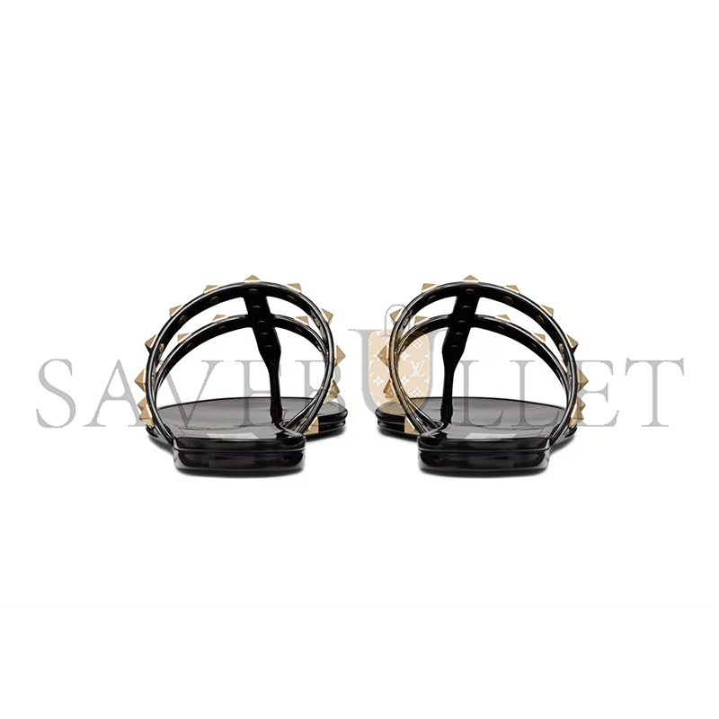 VALENTINO ROCKSTUD FLAT RUBBER SANDAL 3W2S0T84PVS_0NO