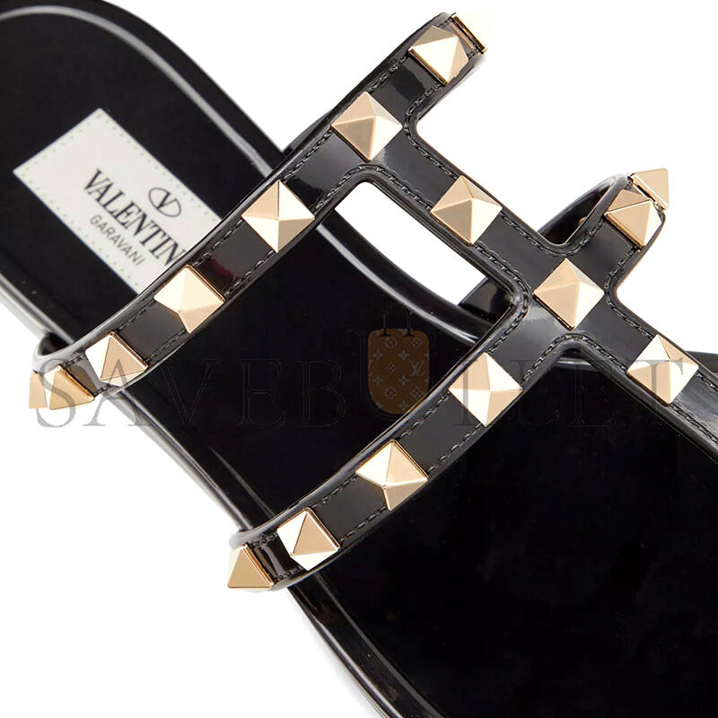 VALENTINO ROCKSTUD FLAT RUBBER SANDAL 3W2S0T84PVS_0NO