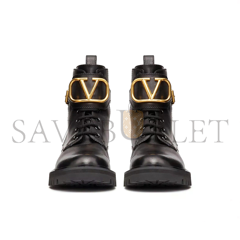 VALENTINO VLOGO SIGNATURE CALFSKIN COMBAT BOOT 35MM 5W2S0Q03BEK_0NO