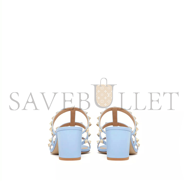 VALENTINO ROCKSTUD CALFSKIN LEATHER SLIDE SANDAL 60 MM 4W2S0C47VOD_ZQW