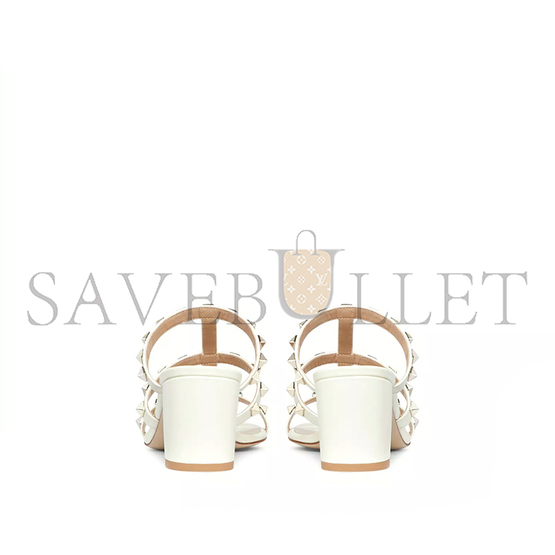 VALENTINO ROCKSTUD CALFSKIN LEATHER SLIDE SANDAL 60 MM 5W2S0C47VOD_I16