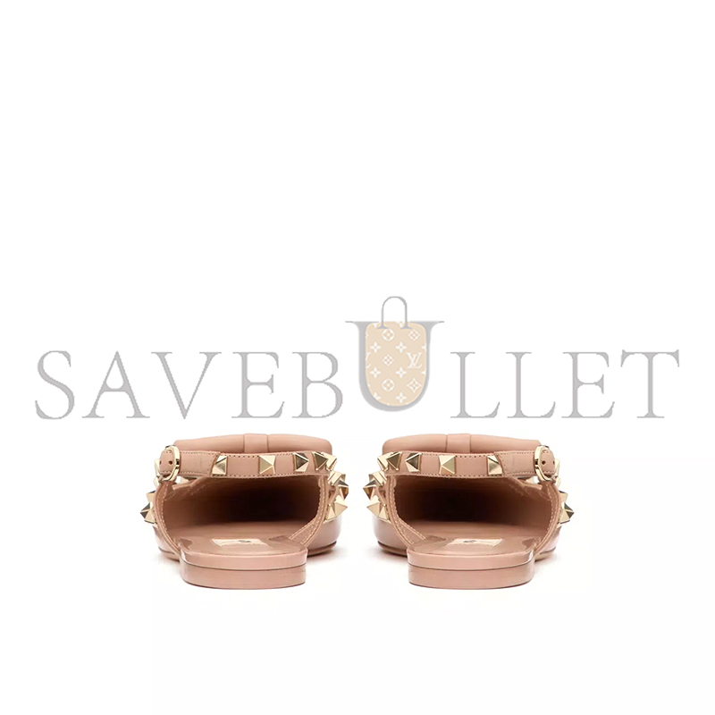VALENTINO ROCKSTUD BOW SLINGBACK BALLERINAS IN PATENT LEATHER 5W2S0IQ2TZE_GF9