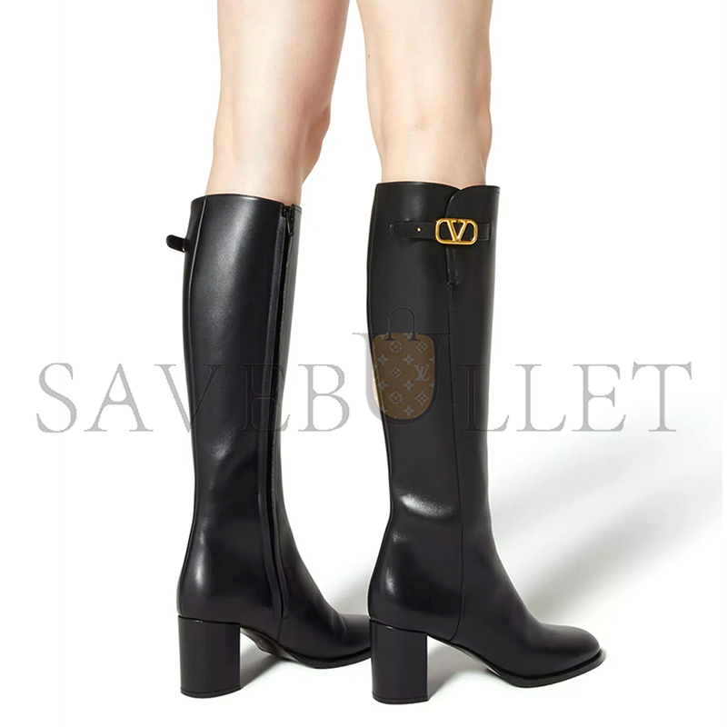 VALENTINO VLOGO SIGNATURE CALFSKIN BOOT 70MM 5W2S0HY0DSH_0NO