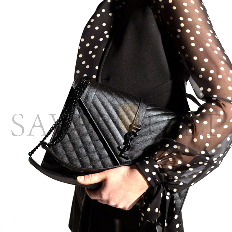 Y*L black envelope shoulder bag 600166bow981000 (31*22*7.5cm)