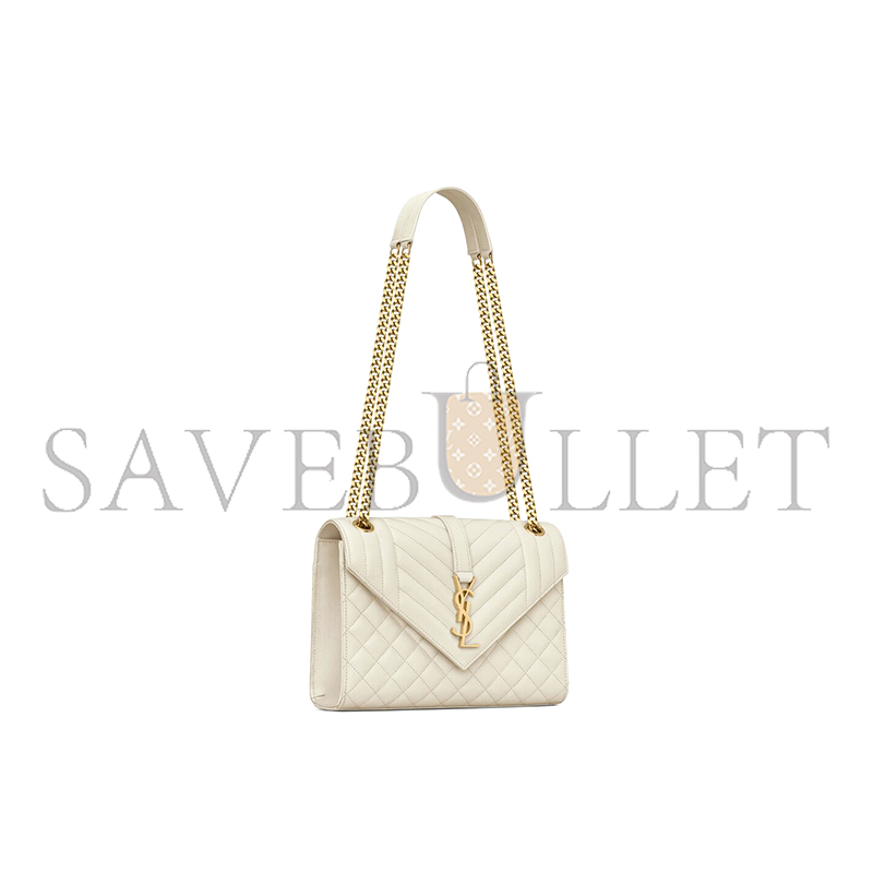 Y*L envelope medium in quilted grain de poudre embossed leather 600185bow919207 (24*17.5*6cm)