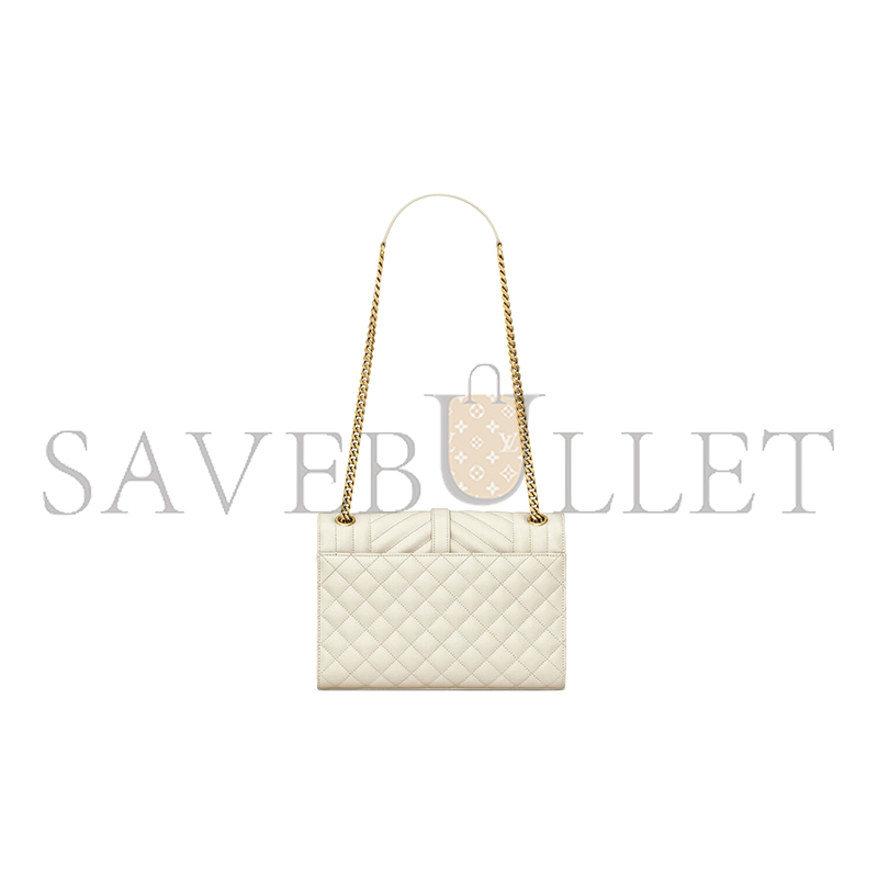 Y*L envelope medium in quilted grain de poudre embossed leather 600185bow919207 (24*17.5*6cm)