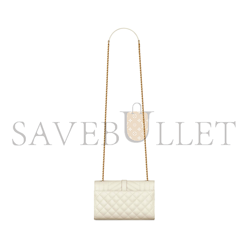 Y*L envelope small in quilted grain de poudre embossed leather 600195bow919207 (21*13*6cm)
