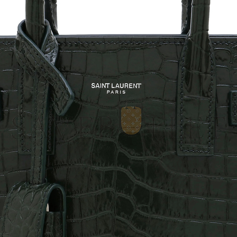 Y*L baby sac de jour croc embossed dark green 392035dnd1n3045 (22*18*10.5cm)