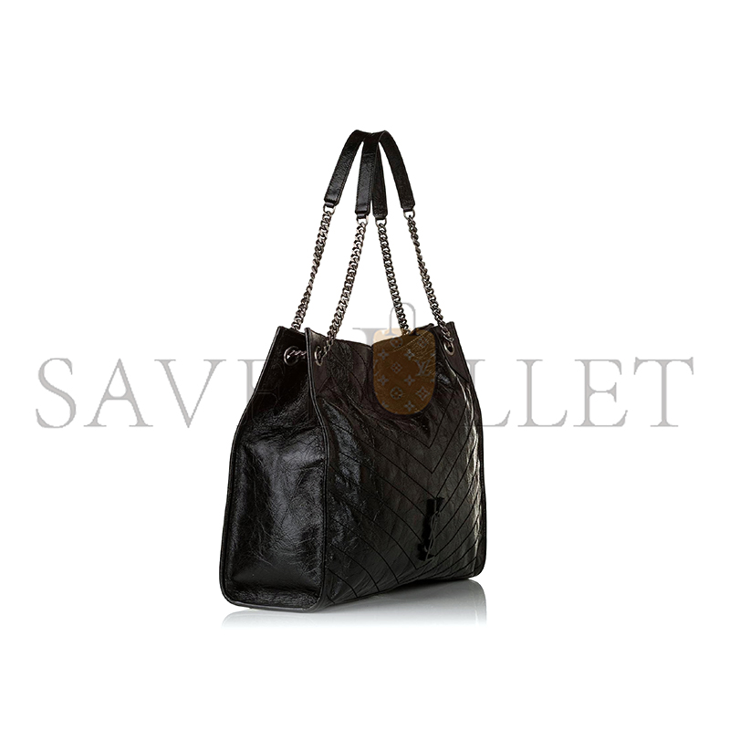 Y*L niki large quilted crinkled glossed-leather tote 19971654706912833 (39*31.5*12.5cm)
