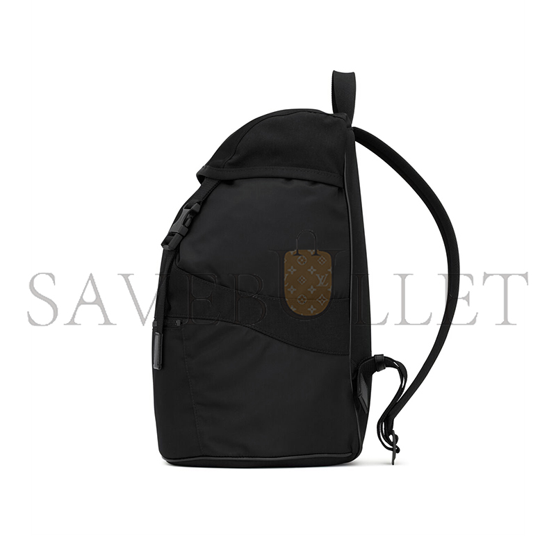 y*l sa**t lau*nt backpack in econyl® and vegetable-tanned leather 756285F**eo1000 (45*44*24cm)