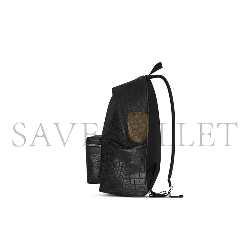 Y*L city backpack in crocodile-embossed leather 534967dze2f1000 (41*31*22cm)