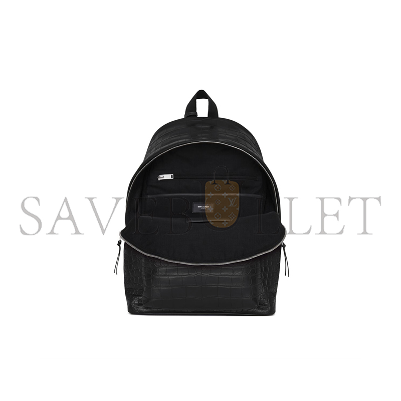 Y*L city backpack in crocodile-embossed leather 534967dze2f1000 (41*31*22cm)