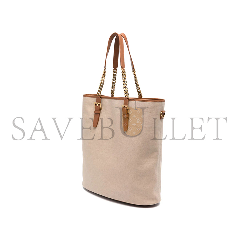 Y*L laurent shopping tote bag in desert dust&brick 781302fac7t (36*38*15cm)