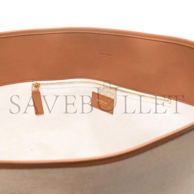 Y*L laurent cabas bag in desert dust&brick 773704fac7t9856 (47*30*25cm)