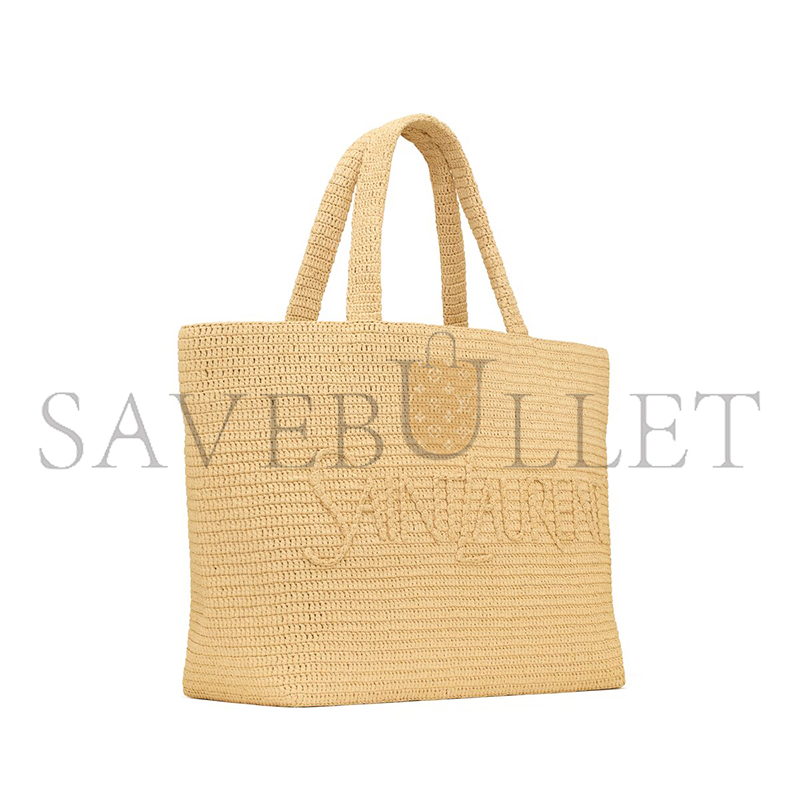 y*l Sa**t Lau*nt tote in raffia 776763gaael2063 (54*35*18cm)