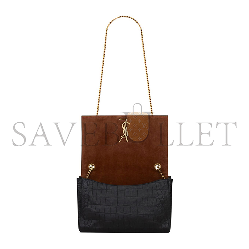 Y*L reversible kate medium in crocodile-embossed leather 55380424o1w1062 (28.5*20*6cm)