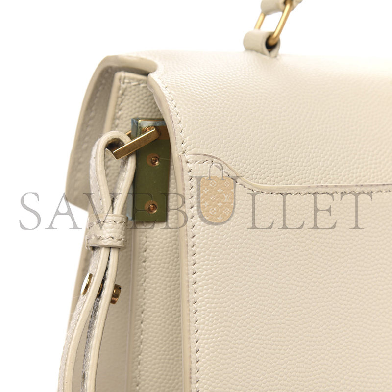 Y*L cassandra medium top handle bag in grain de poudre embossed leather 578000681411 (24.5*20*11.5cm)
