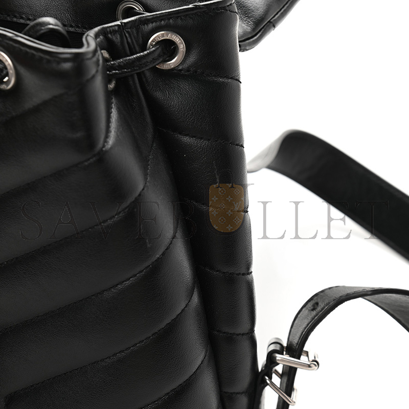 Y*L loulou small backpack black in quilted leather 516272909633 (26*22*11cm)