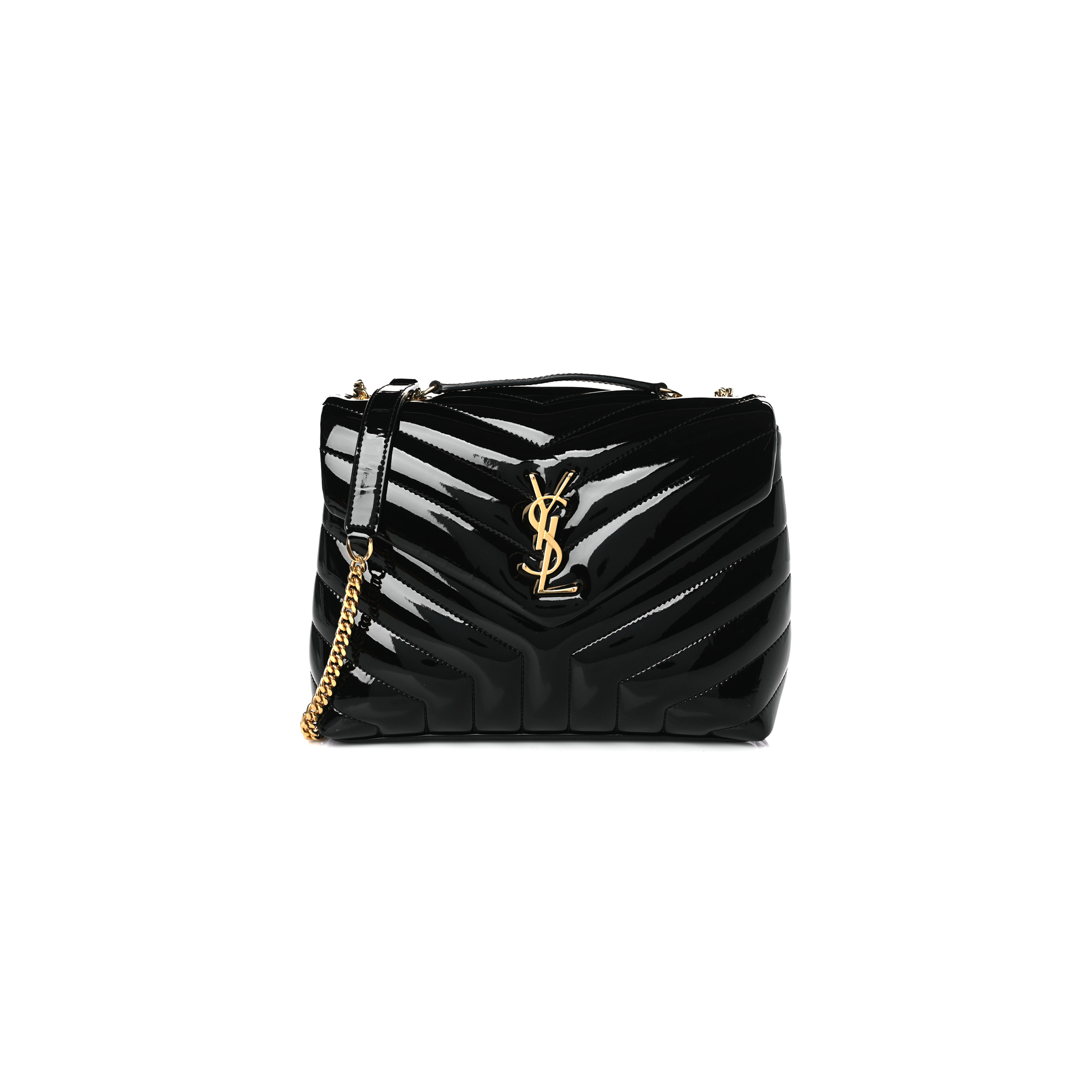Y*L loulou small chain bag in patent leather 4946992iu211000 (23*17*9cm)