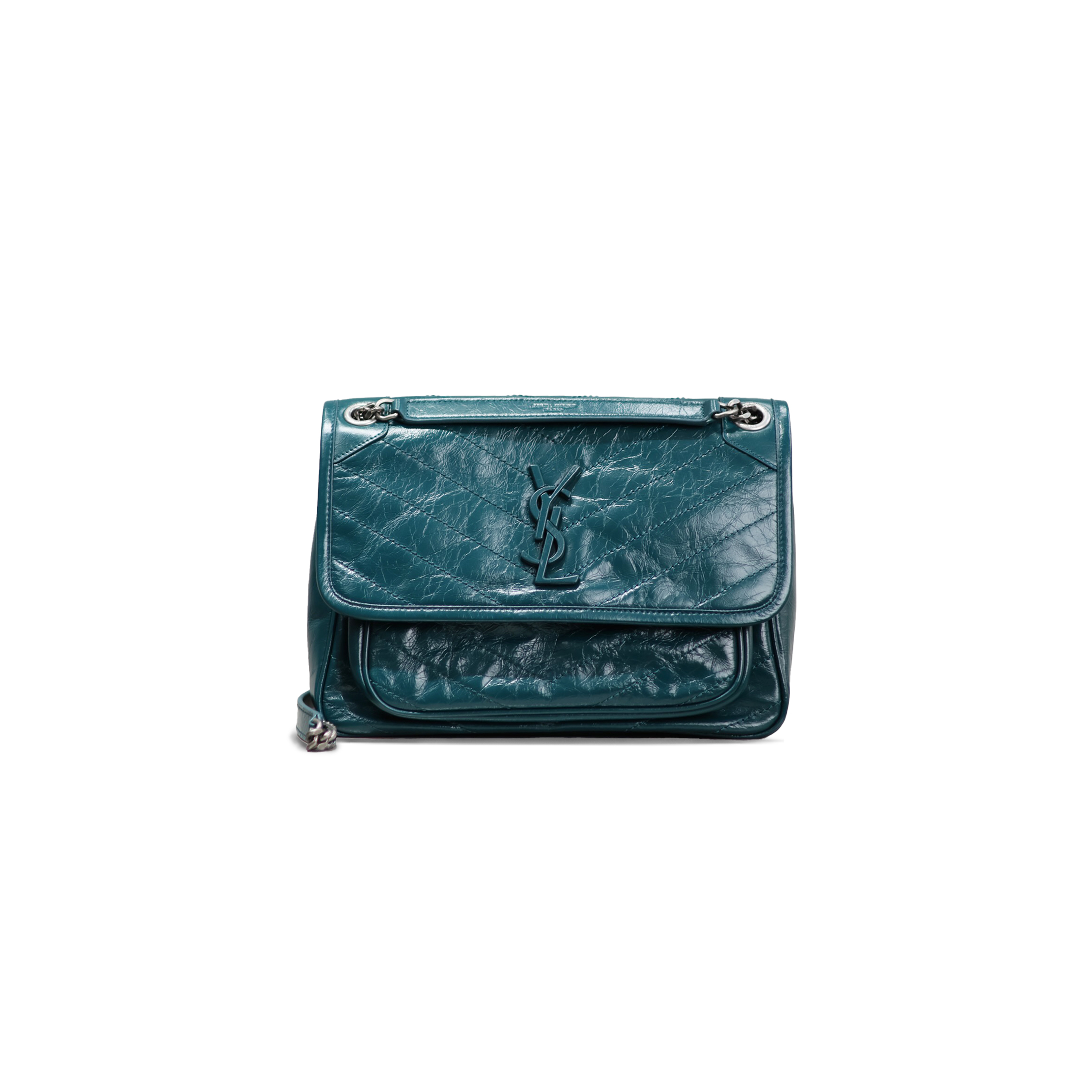 Y*L niki medium chain bag in crinkled vintage leather 633158103526 (28*20*8.5cm)