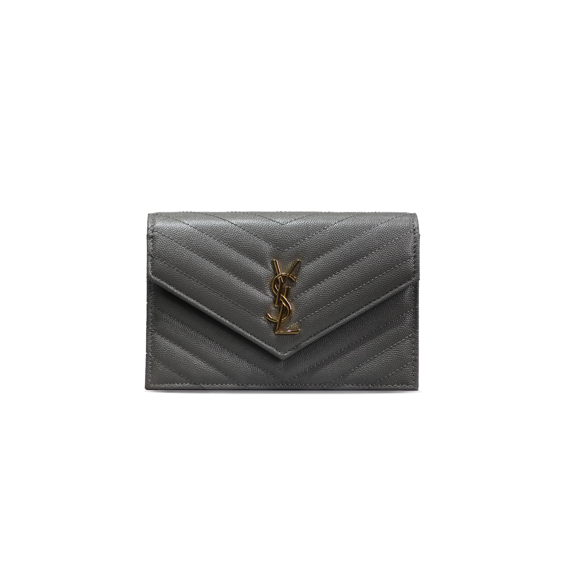 Y*L cassandre envelope chain wallet in grain de poudre leather 393953005487 (19*12.5*3.5cm)