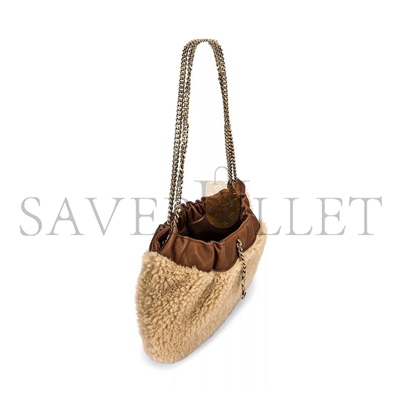 Y*L pacpac chain hobo bag in shearling 681632185744 (24*14*4cm)