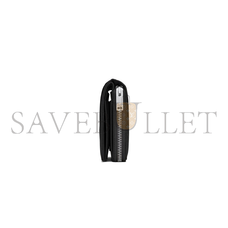 Y*L cassandre matelassÉ compact zip around wallet in grain de poudre leather 668288bow021000 (12*10*3cm)