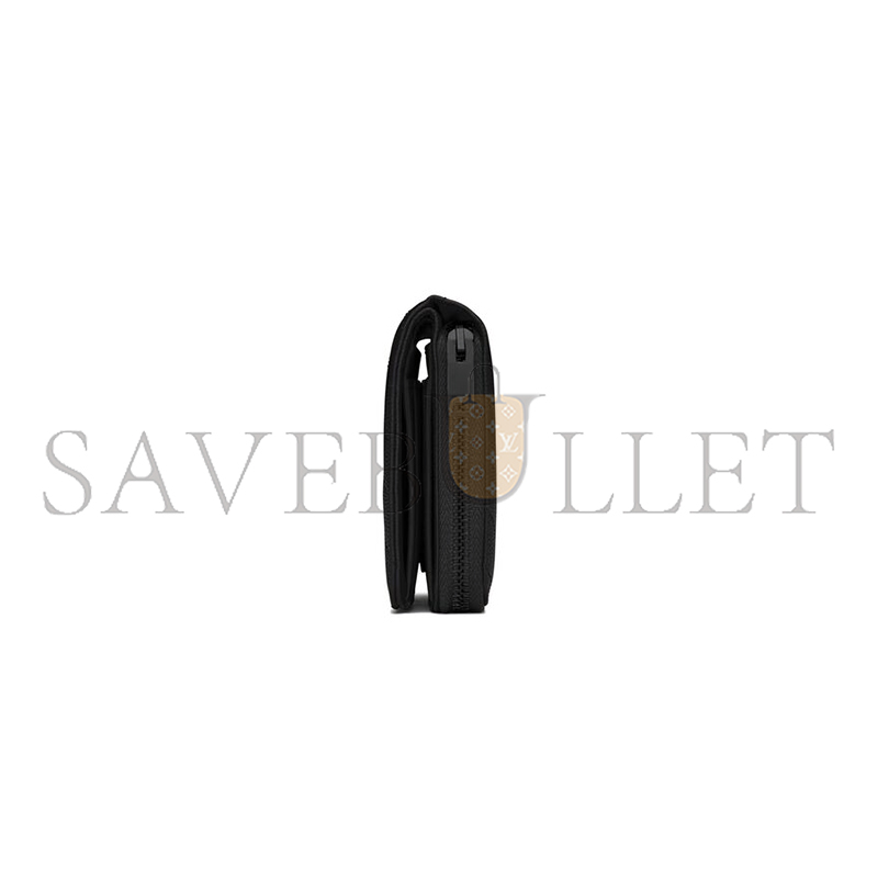 Y*L cassandre matelassÉ compact zip around wallet in grain de poudre leather 668288bow081000 (12*10*3cm)