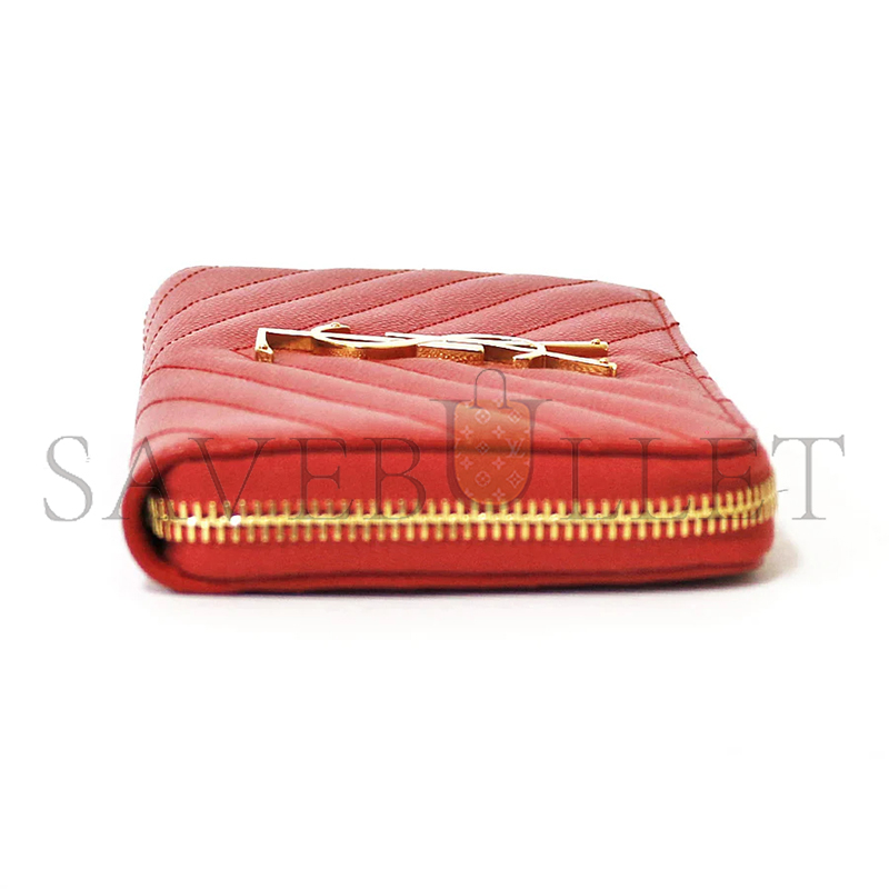 Y*L cassandre matelassÉ zip around wallet in grain de poudre leather 358094bow016422 (19*9.5*2.5cm)